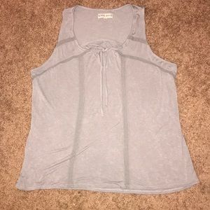Silvery / Gray Knox Rose tank top